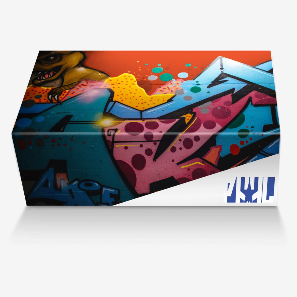 play hard custom made in Italy shoes by Rodney R. | Box view