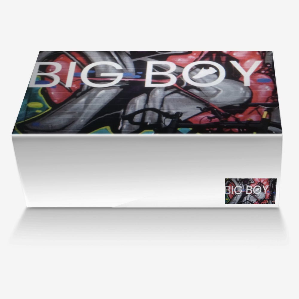 Big Boy Sneakers  custom made in Italy shoes by Sher-vawn Robinson | Box view