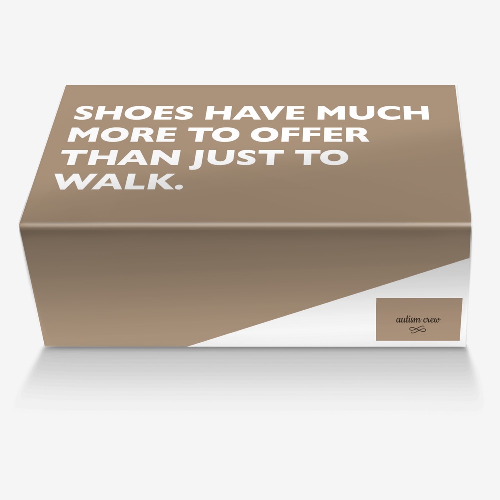 autism mama custom made in Italy shoes by Trēsha Judson | Box view