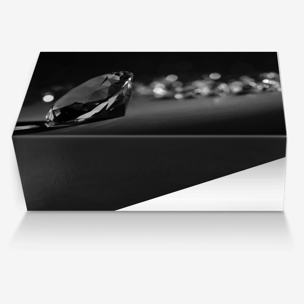 Blackout custom made in Italy shoes by Nothing Like Us | Box view