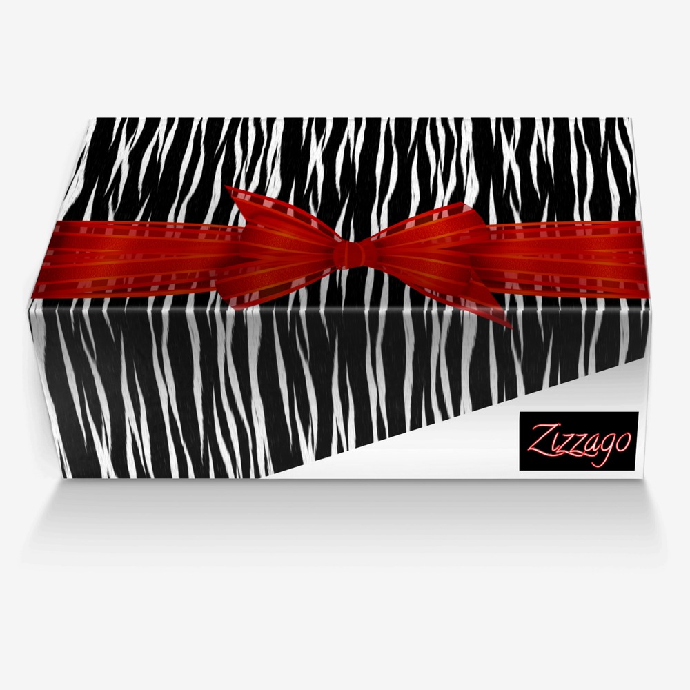 Black White Red custom made in Italy shoes by Zizzago Designs | Box view