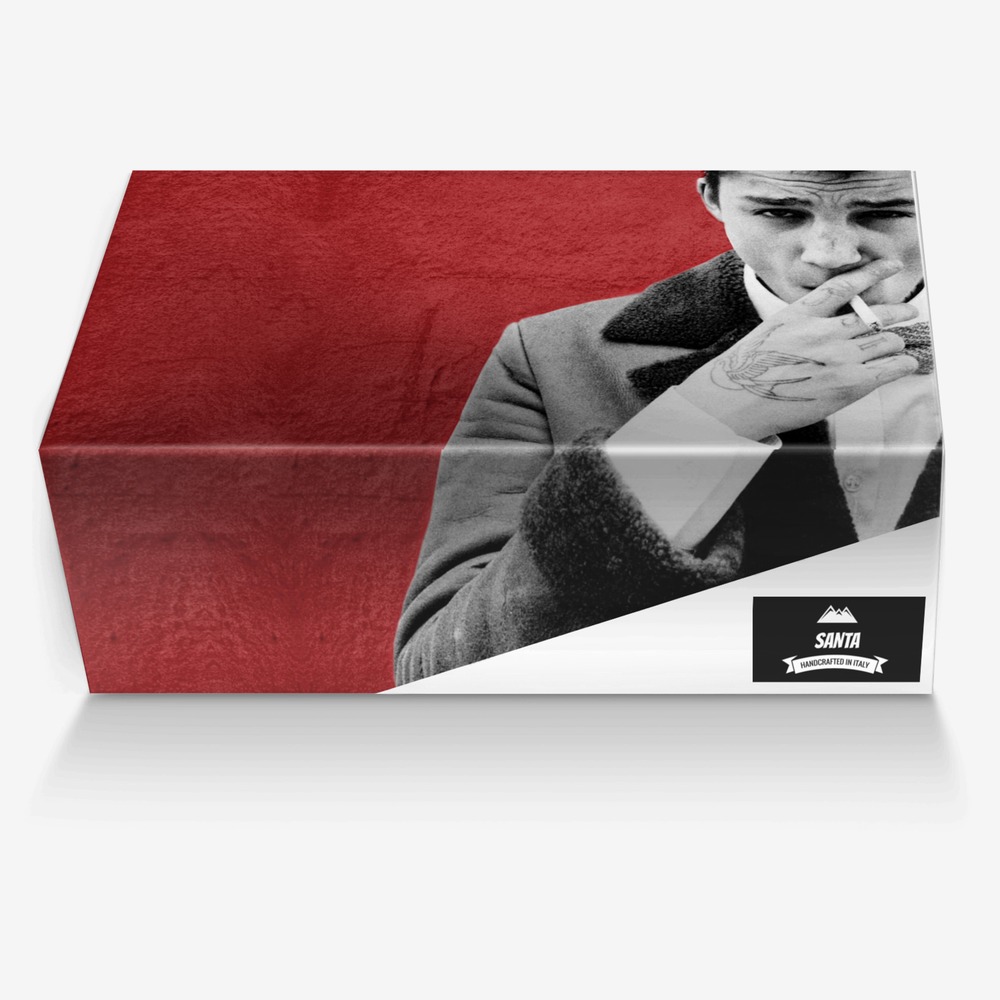Santa custom made in Italy shoes by Federico Lanciotti | Box view