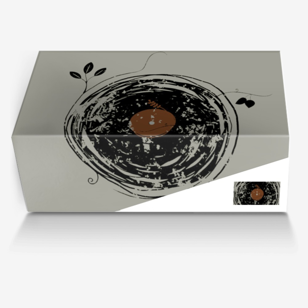 Timeless Vinyl Records custom made in Italy shoes by Denis Marsili | Box view
