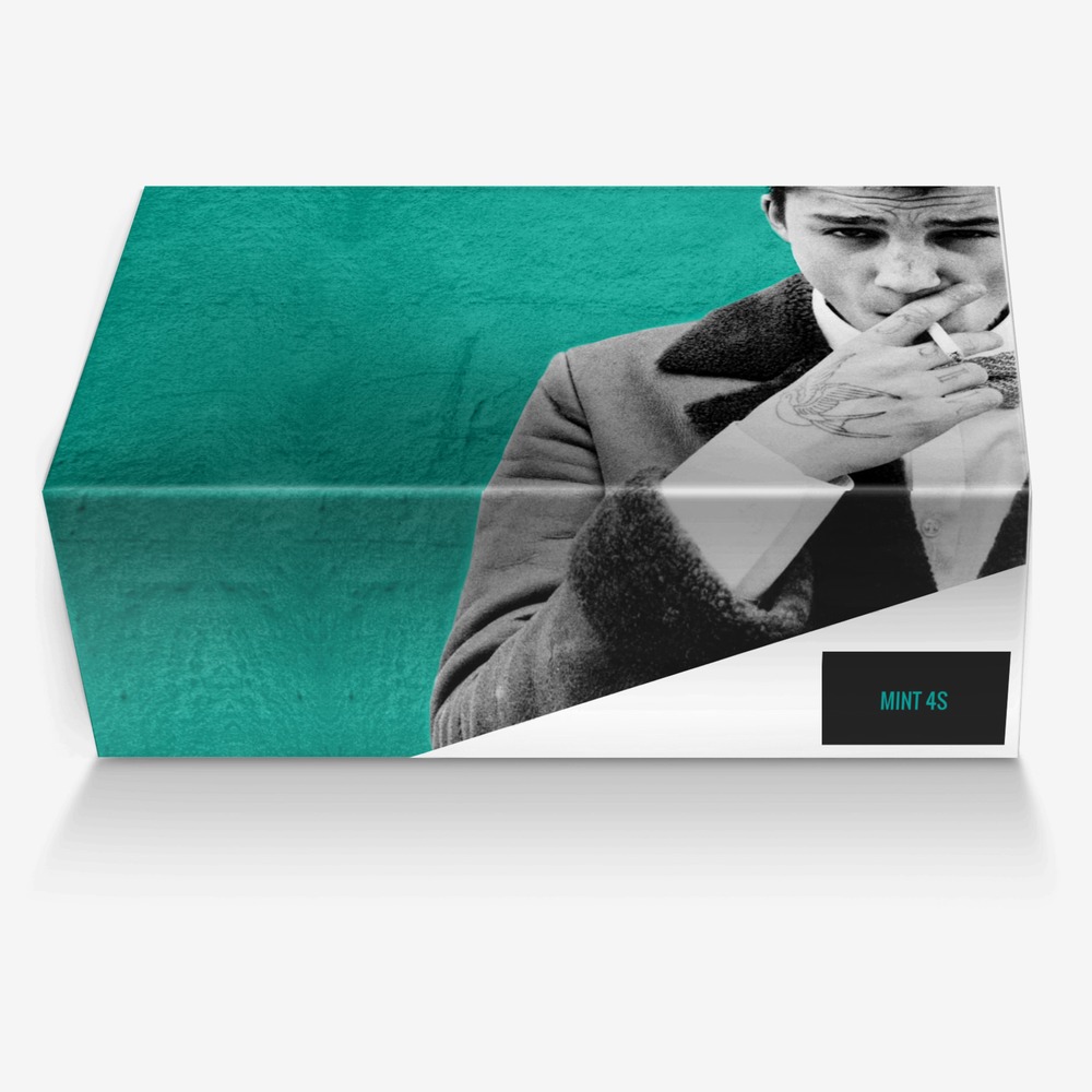 MINT 4s custom made in Italy shoes by Julissa Angel Torres | Box view