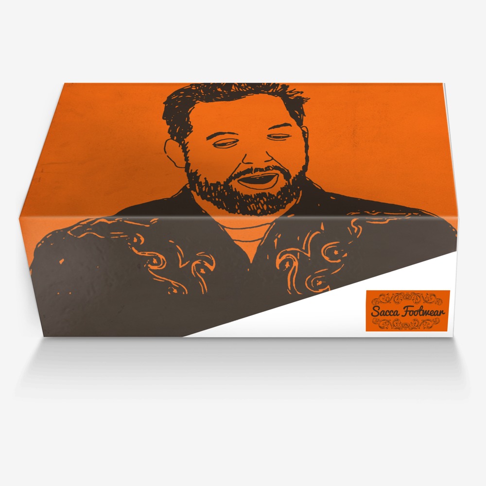 Chris Sacca custom made in Italy shoes by Agency Aliveshoes | Box view