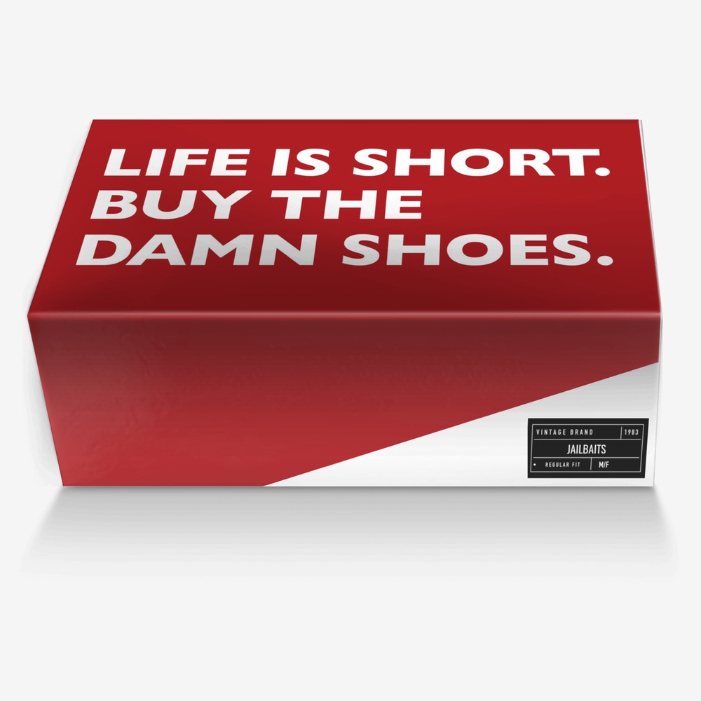 Jailbaits custom made in Italy shoes by Benji Ferrell | Box view