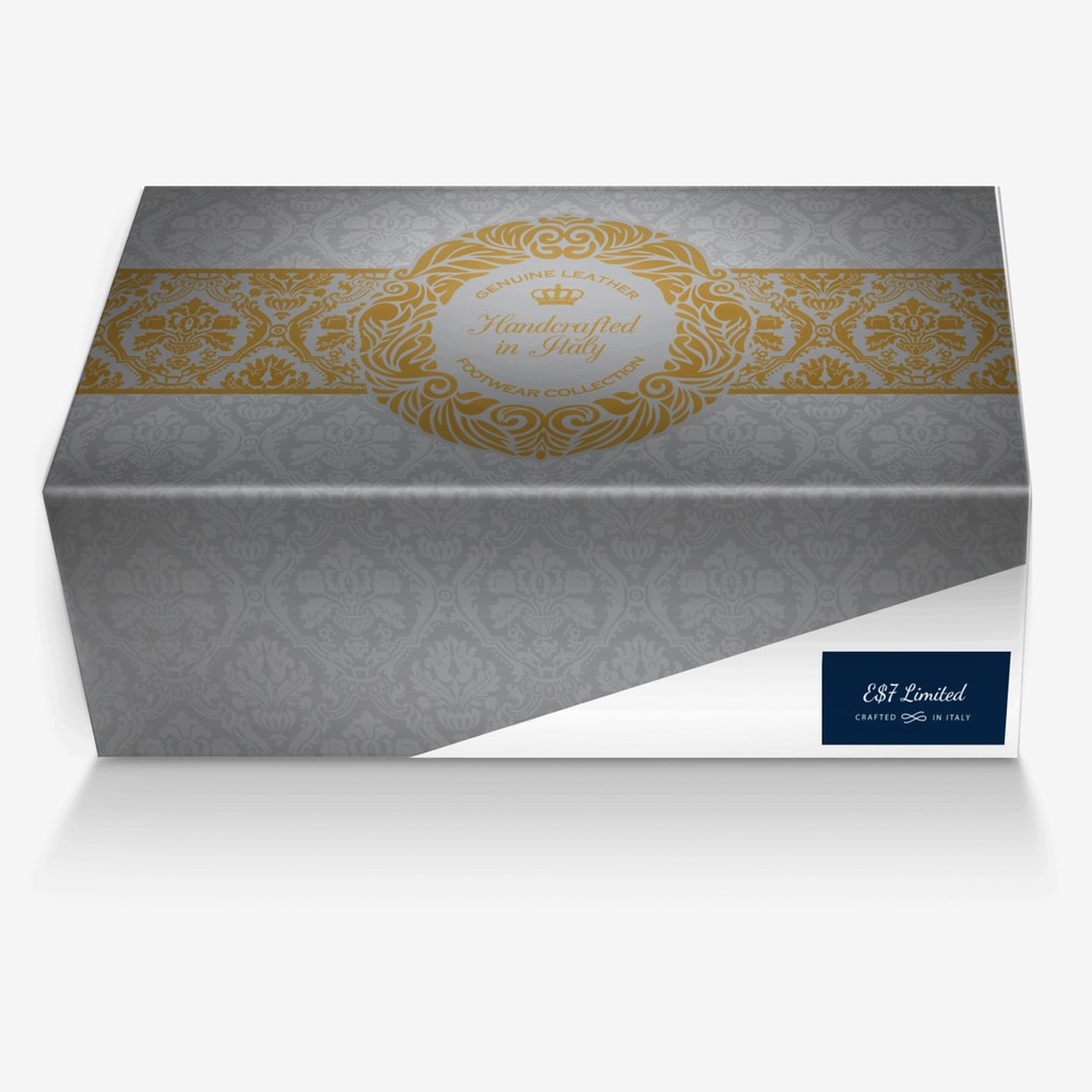 E$7 Limited custom made in Italy shoes by Lateef Williams | Box view