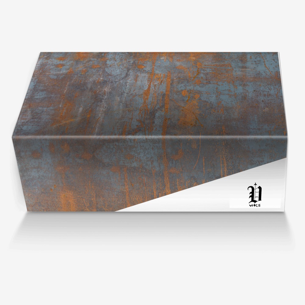 vics silver custom made in Italy shoes by Brayden Murphy | Box view