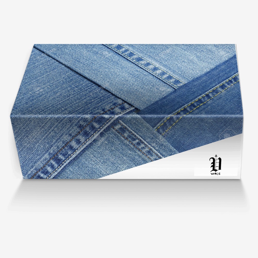 vics denium custom made in Italy shoes by Brayden Murphy | Box view