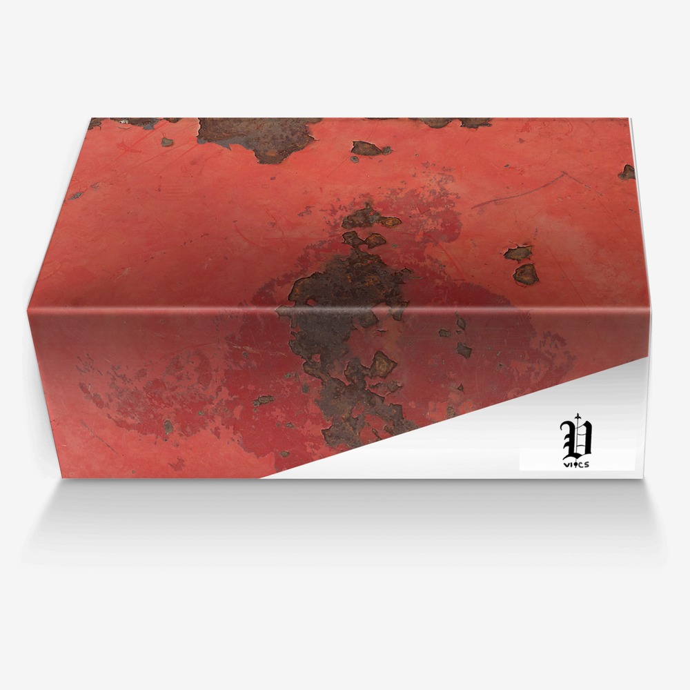 vics red air  custom made in Italy shoes by Brayden Murphy | Box view