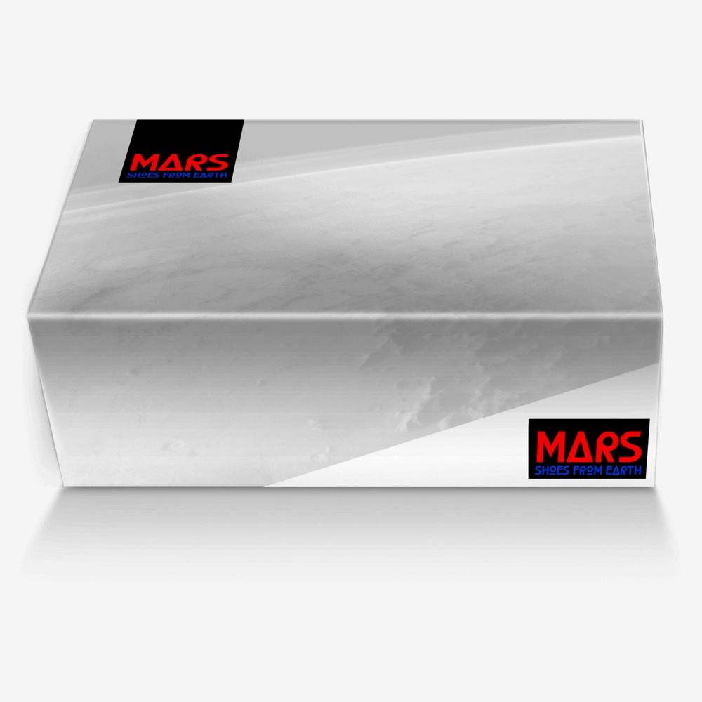 MARS-OLYMPUS-MONS custom made in Italy shoes by Travis Dgeworld Larson | Box view