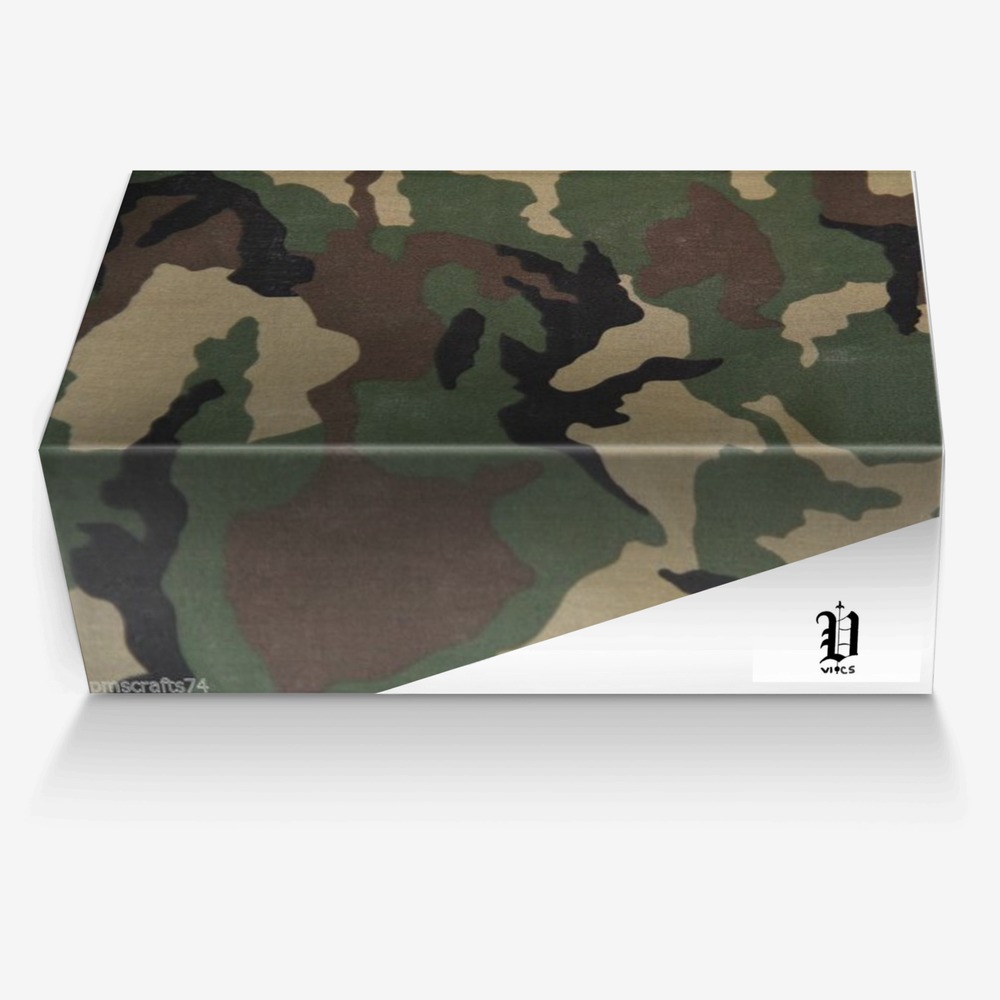 vics desert army custom made in Italy shoes by Brayden Murphy | Box view