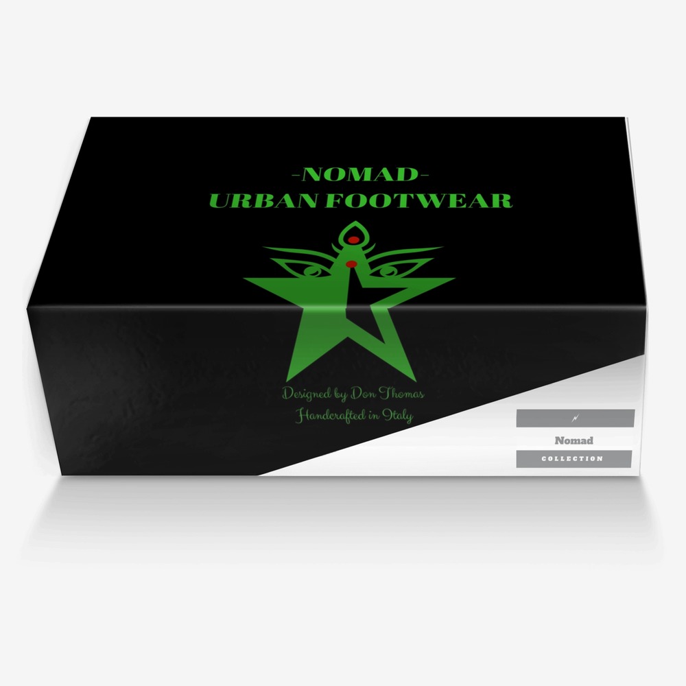 Nomad custom made in Italy shoes by Don Thomas | Box view