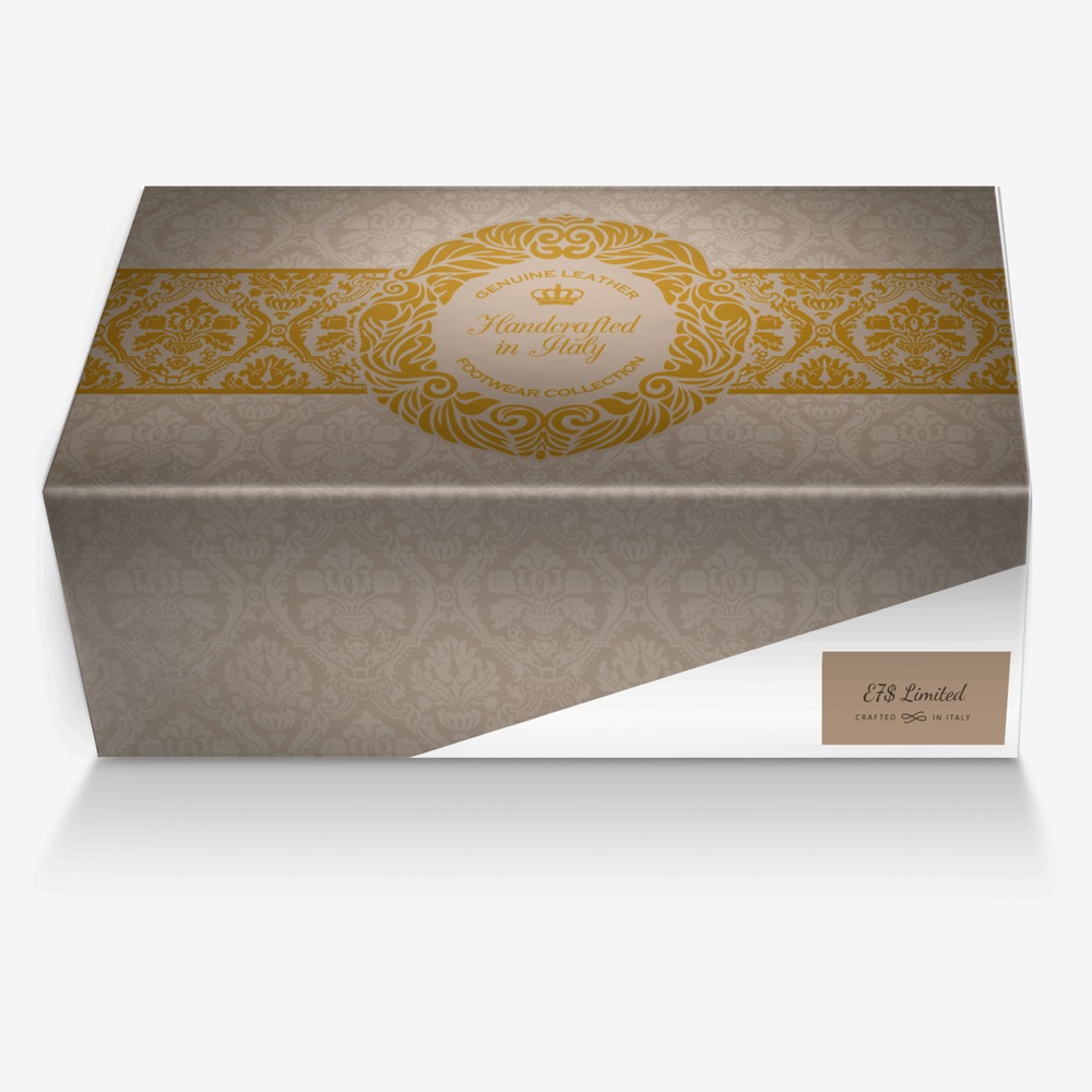 E7$ Limited custom made in Italy shoes by Lateef Williams | Box view