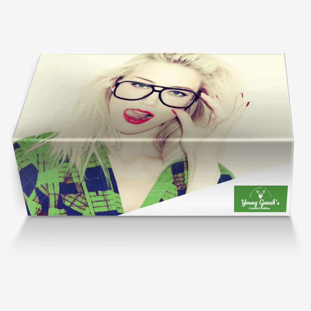 Young Genah's custom made in Italy shoes by Krishain Allen | Box view