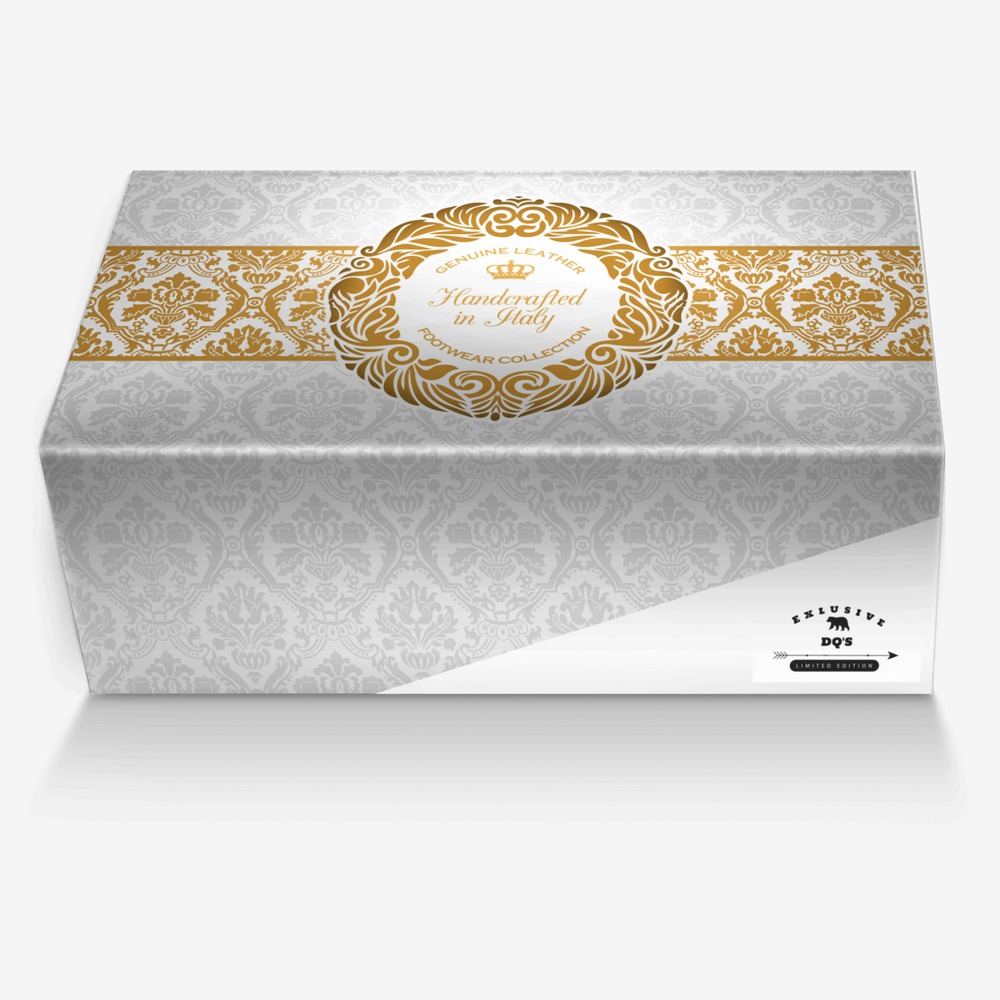 DQ's custom made in Italy shoes by Preston Harper | Box view