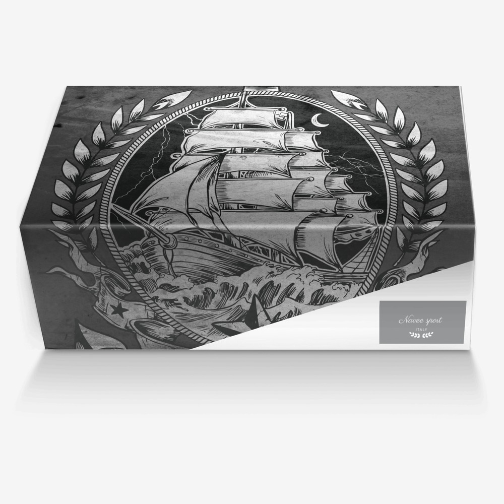 Navee sport  custom made in Italy shoes by Erick Hannah | Box view