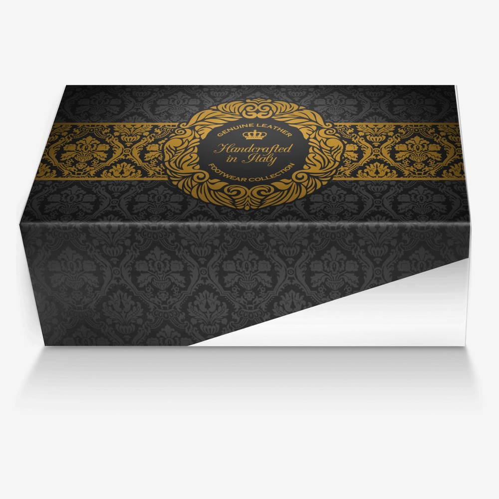 Double A's custom made in Italy shoes by Abraham Trevino | Box view