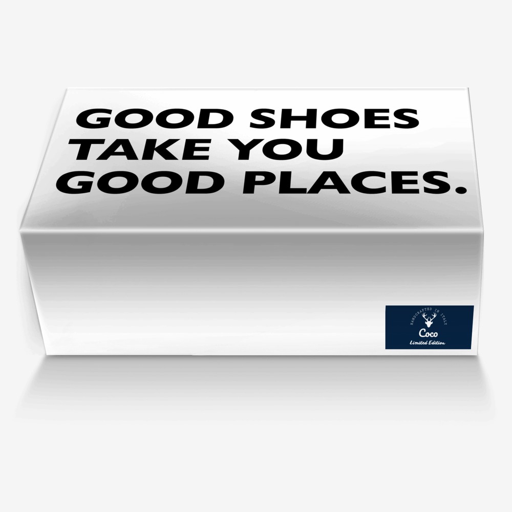 Coco custom made in Italy shoes by Sherry Rose | Box view