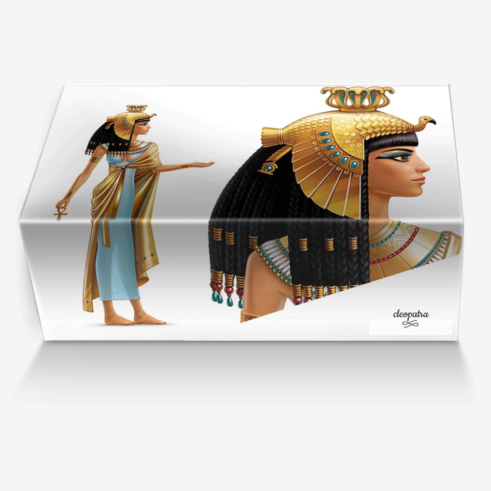 cleopatra custom made in Italy shoes by Gv O | Box view