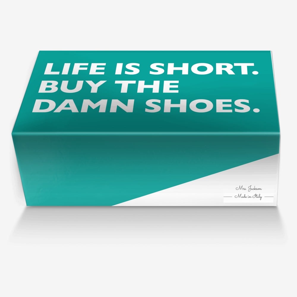 Mrs.Jackson custom made in Italy shoes by Richard Jackson | Box view