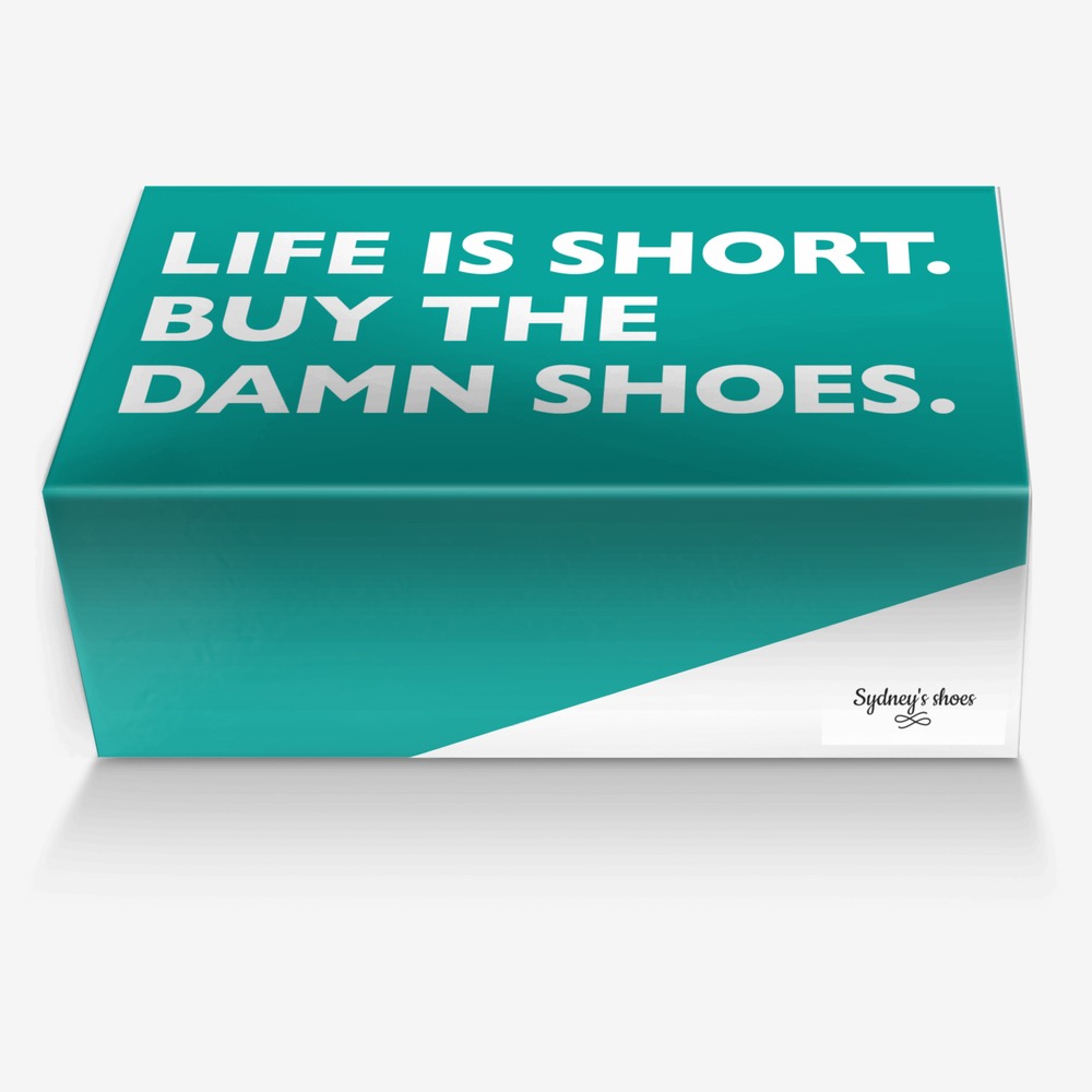 Sydney's shoes custom made in Italy shoes by Sydney Johnson | Box view