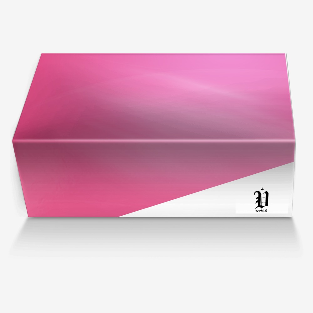 Vics pink custom made in Italy shoes by Brayden Murphy | Box view