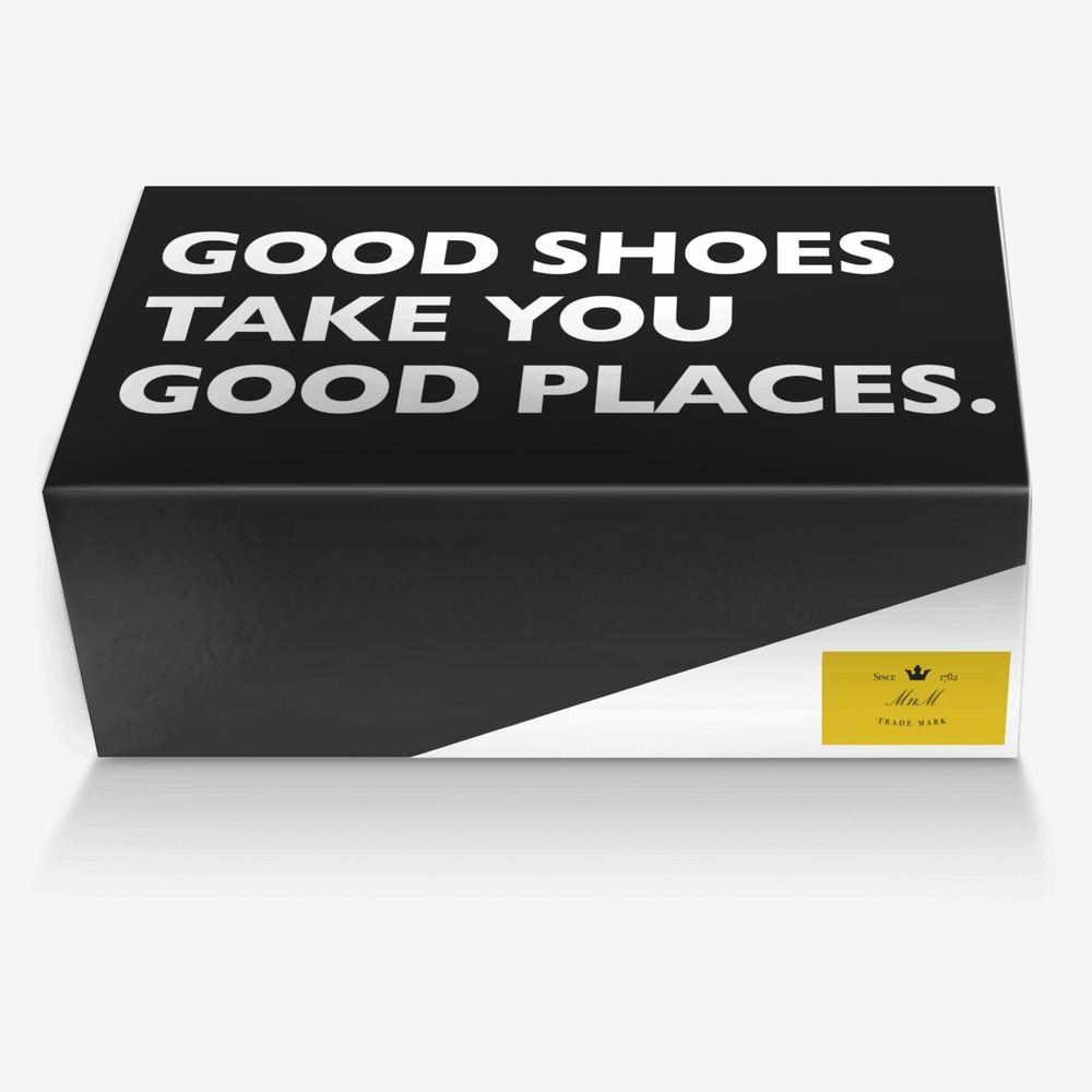 MnM custom made in Italy shoes by Alin Muntean | Box view