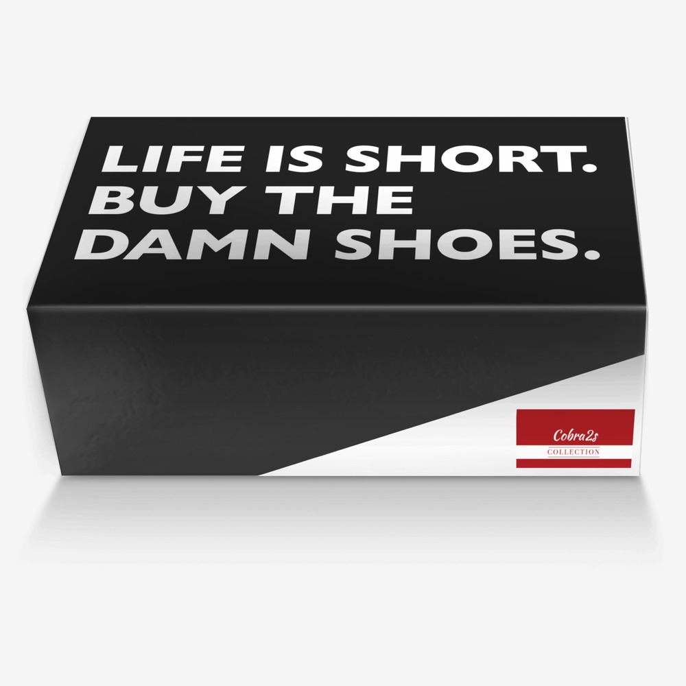 Cobra2s custom made in Italy shoes by James Cobra | Box view