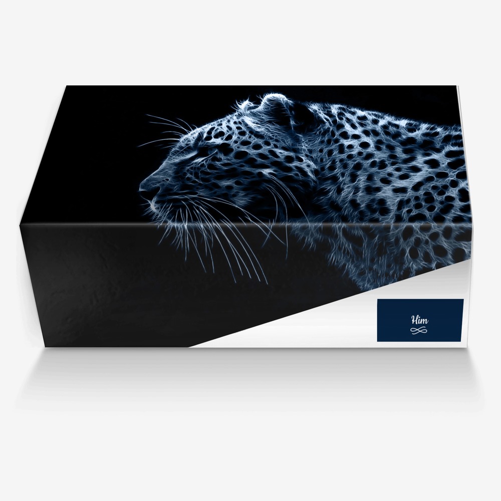 Him custom made in Italy shoes by Stefanie Black | Box view
