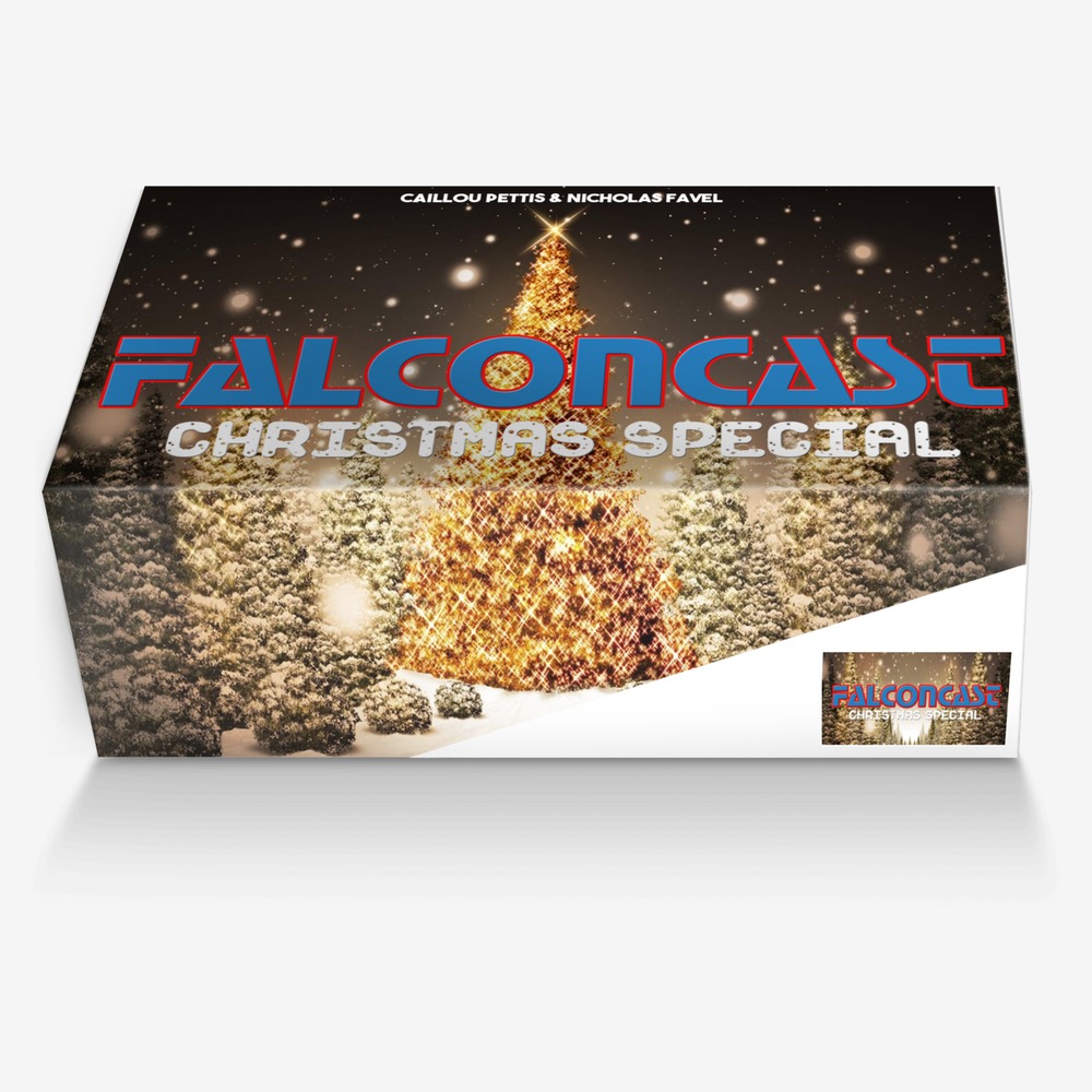 FalconCast Christmas custom made in Italy shoes by Caillou Pettis | Box view