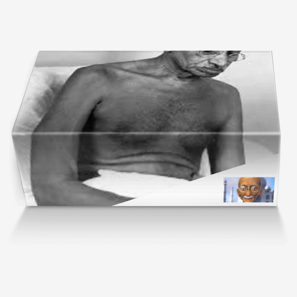Ghandi flips custom made in Italy shoes by Damian Svihura | Box view