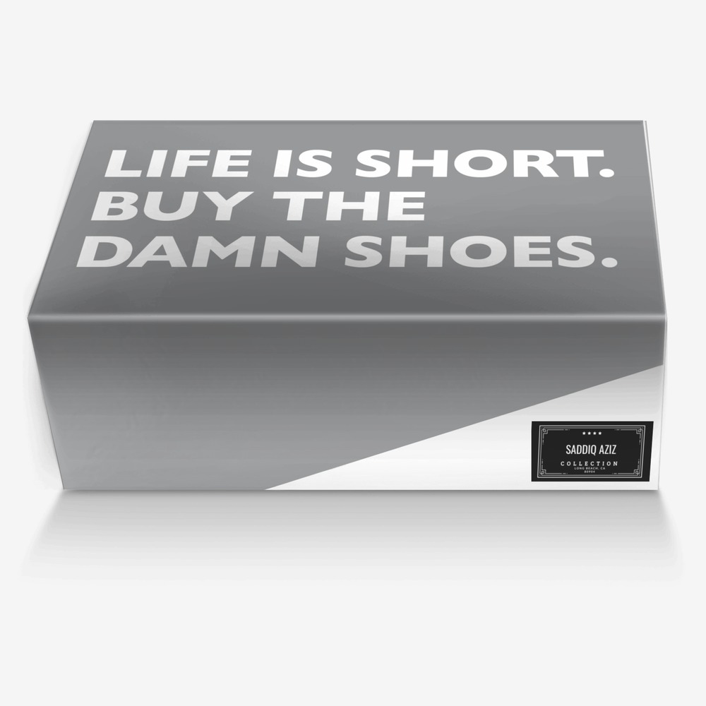 Saddiq Aziz custom made in Italy shoes by Saddiq Aziz | Box view