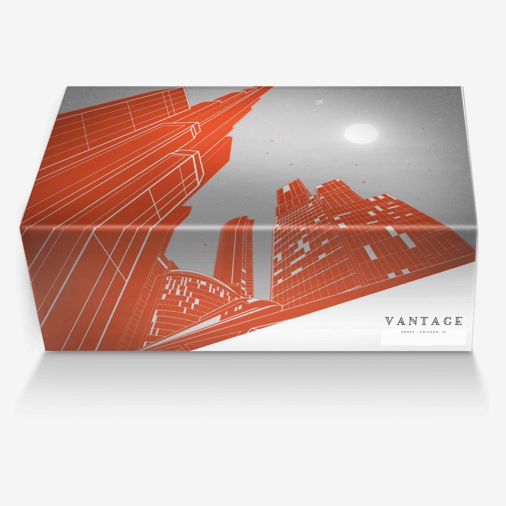 Vantage custom made in Italy shoes by D De | Box view