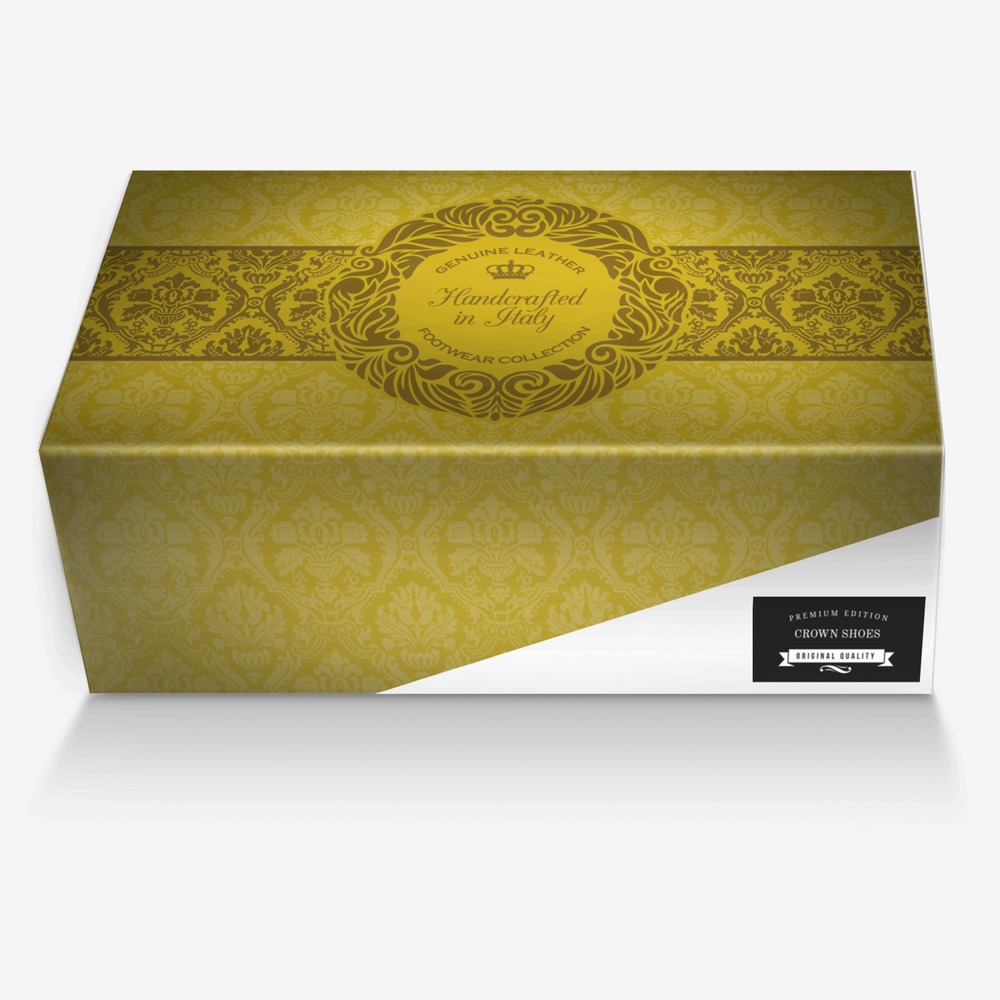 Crown shoes custom made in Italy shoes by Timur Keskin | Box view