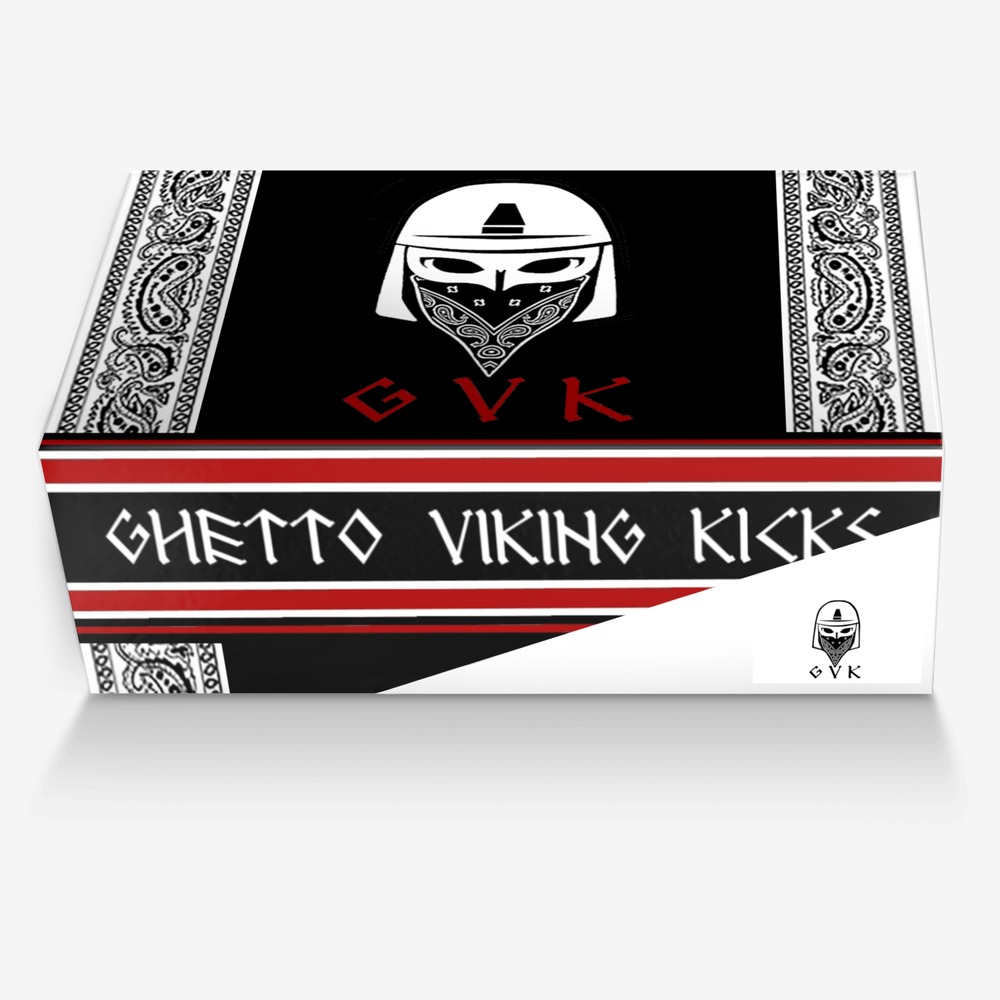 Ghetto Viking Kicks custom made in Italy shoes by Kyle Mortiss | Box view