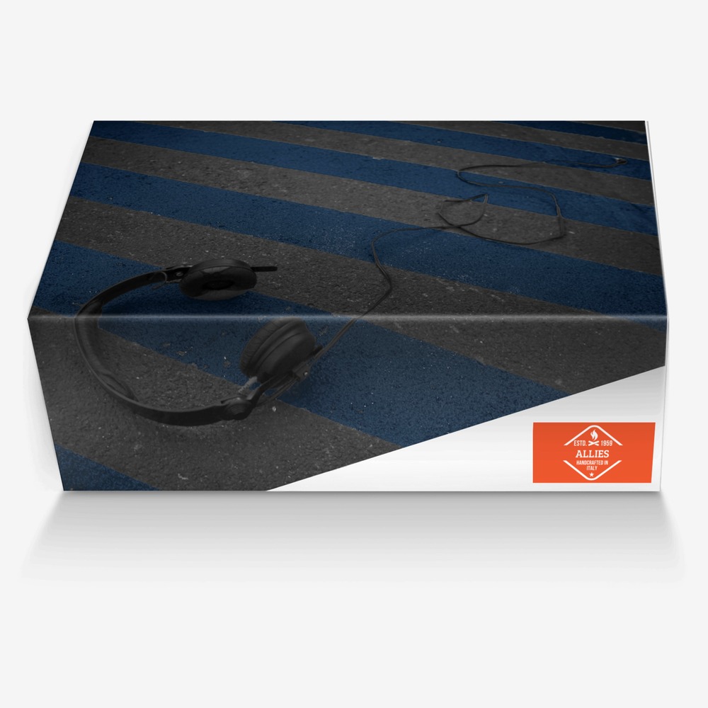 Allies custom made in Italy shoes by David Smith | Box view