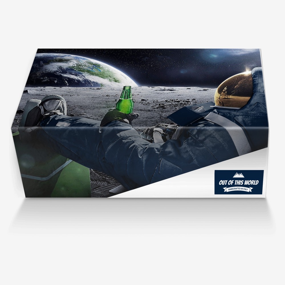 Out Of This World custom made in Italy shoes by Jacob Mayron King | Box view