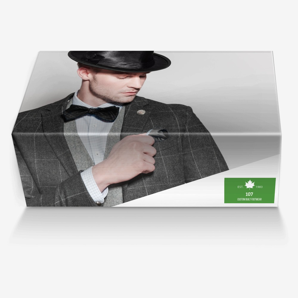 107 custom made in Italy shoes by Rory Langdon | Box view