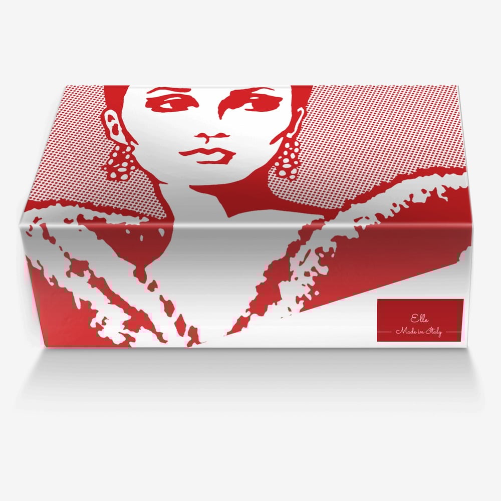 Elle custom made in Italy shoes by Lauren Romeo | Box view
