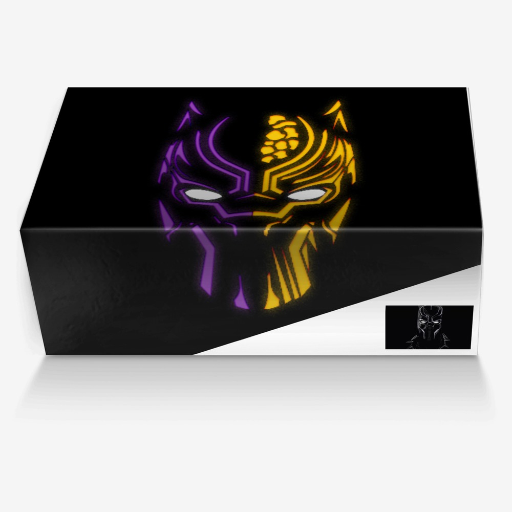 Wakanda Forever custom made in Italy shoes by Joshua Sepulveda | Box view