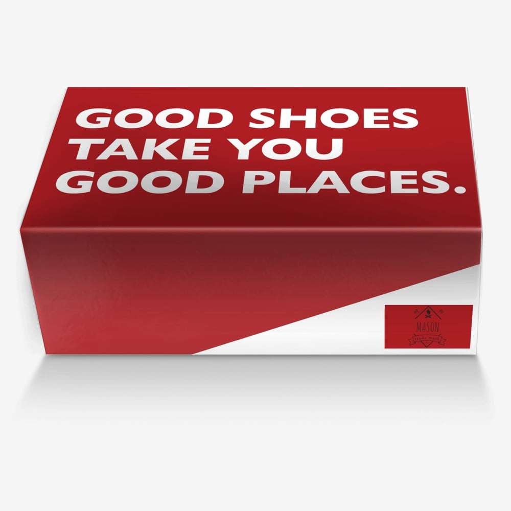 Masons shoes custom made in Italy shoes by Millie Reardon | Box view