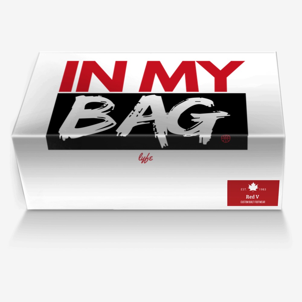 Red V custom made in Italy shoes by Facts Only | Box view