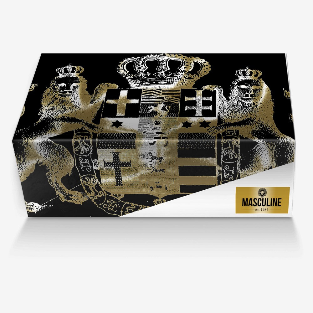 MASCULINE custom made in Italy shoes by Hasan Yates | Box view
