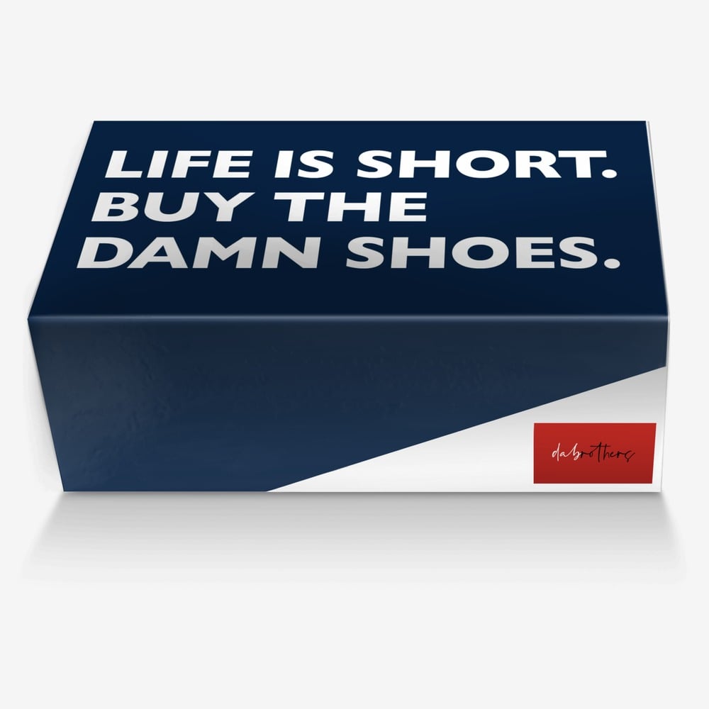 DABrothers custom made in Italy shoes by Cal & Tradd Slovan | Box view