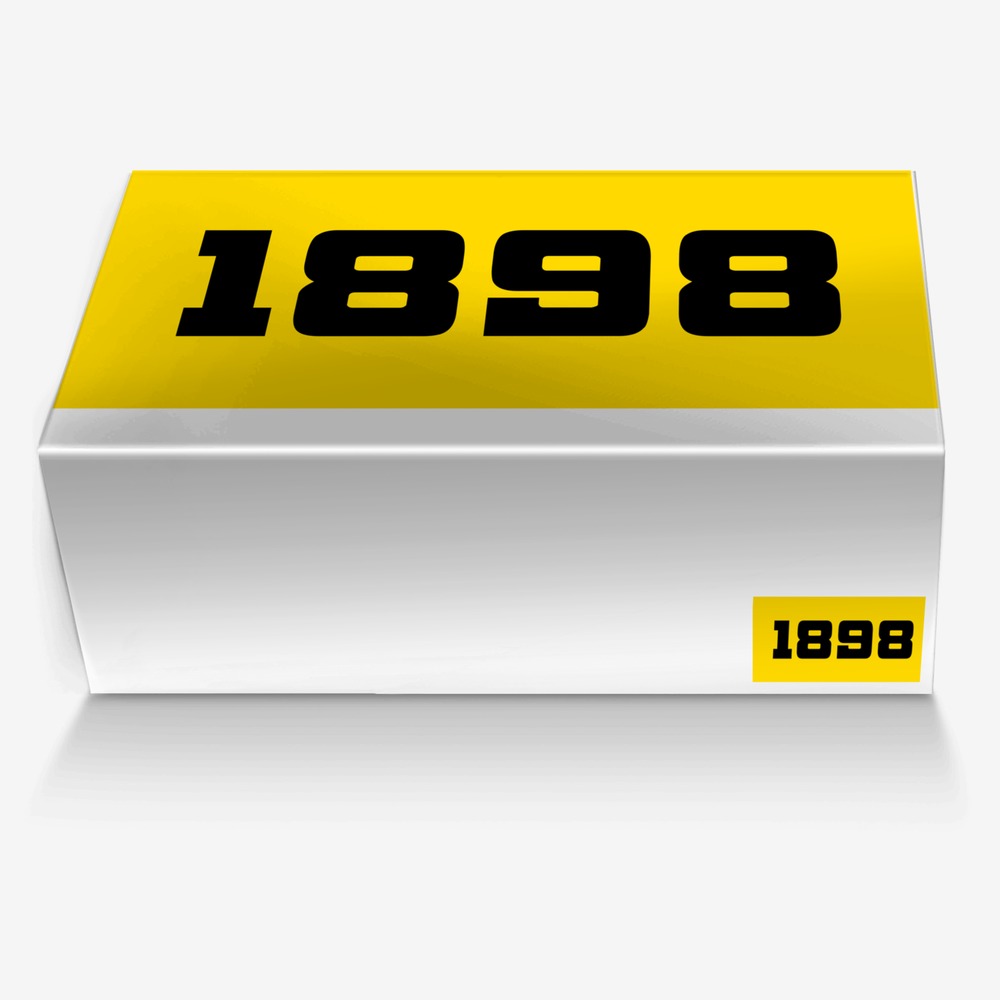 1898 stripe custom made in Italy shoes by B-work Footwear | Box view
