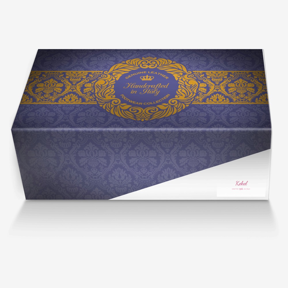 Kekel custom made in Italy shoes by Kerry Ann Lambie | Box view
