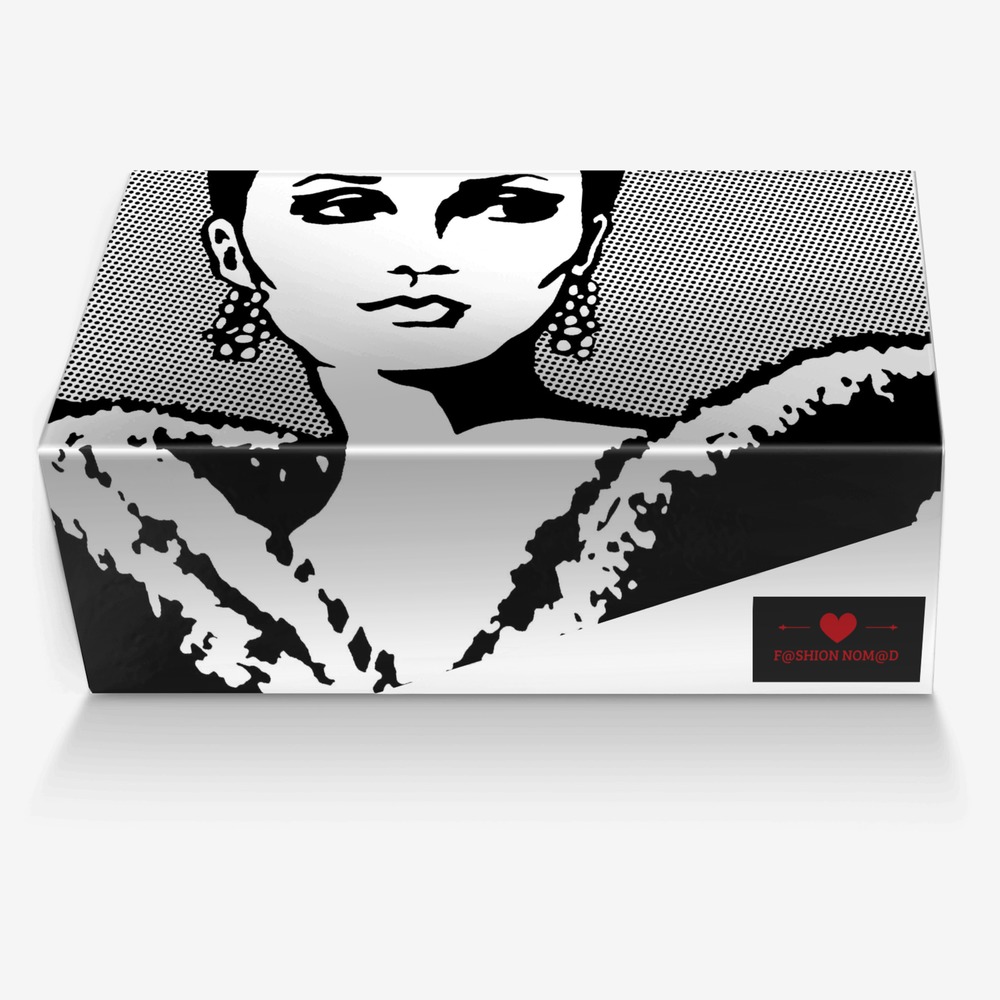 Betty custom made in Italy shoes by Allison Brewer | Box view