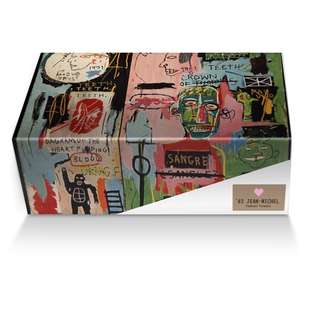'83 Jean-Michel custom made shoe box '83 Jean-Michel artisan made in Italy shoes by Les Will