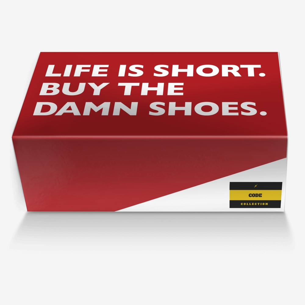 CODE custom made in Italy shoes by Morris Singletary | Box view